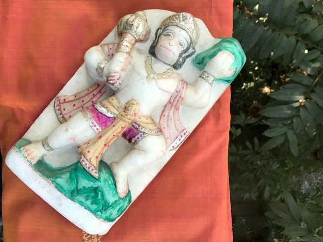 Hanuman alte indische Statue Marmorskulptur Hindu-Gott-Tempel Indien Asien I
