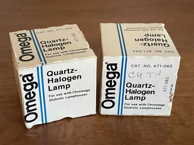 Omega Quartz Halogen 471-043 B fr 6x6 Chromega Dichroic Enlarger Lamp Light Bulb
