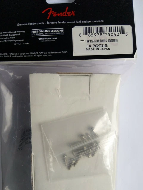 Fender American Vintage Guitare Tuners Décalés Mécanique 6 IN Line Nickel 2