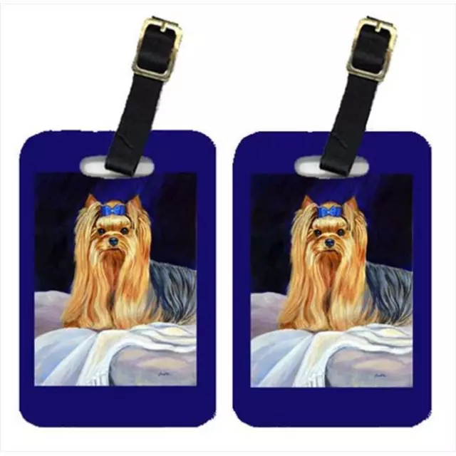 Carolines Treasures 7157BT Pair Of 2 Yorkie Luggage Tags