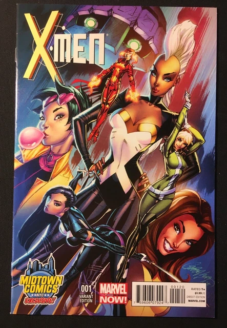 X Men 1 Variant J Scott Campbell Midtown Rare Storm Psylocke Vol 4 Marvel Girl