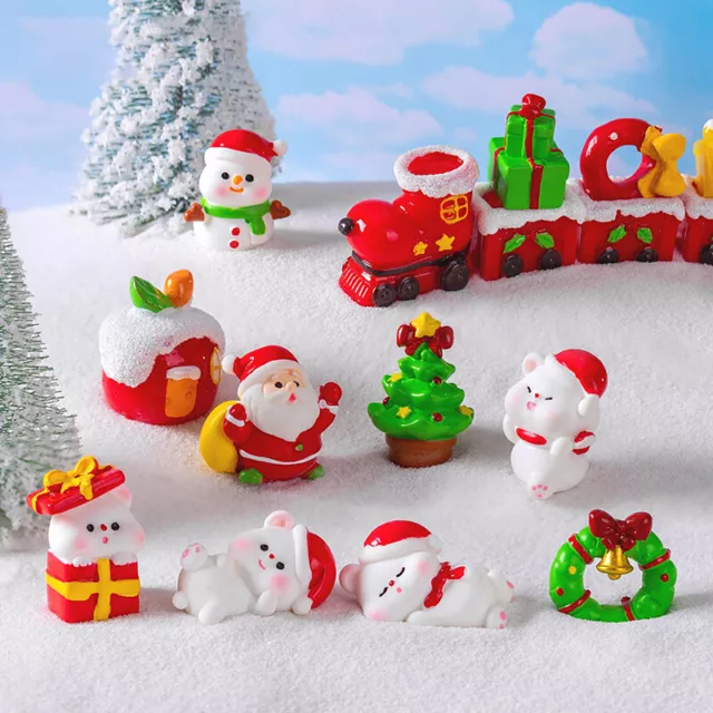 1Pc Christmas Gift Figurines Micro Landscape DIY Home Decorations For Desk De Le