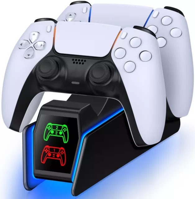 LED-Ladestatusanzeige PS5 Controller Ladestation für Playstation 5 DualSense