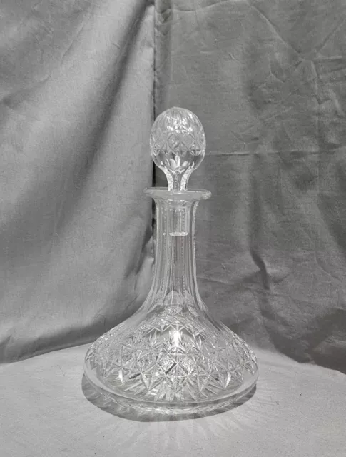 thomas webb crystal decanter with stopper