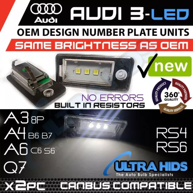 2x LED side indicator indicator white for Audi A3 8P A4 B6 B7 8E 8H A6 4F C6