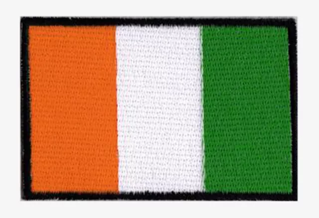 Patch écusson patche drapeau COTE D'IVOIRE 70 x 45mm brodé à coudre