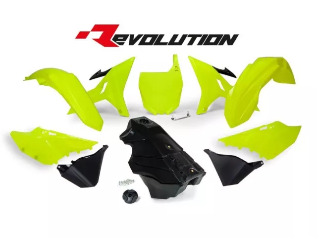 Kit Plastiche Carene Racetech Revolution Giallo Fluo Yamaha YZ 125-250 2002-2021