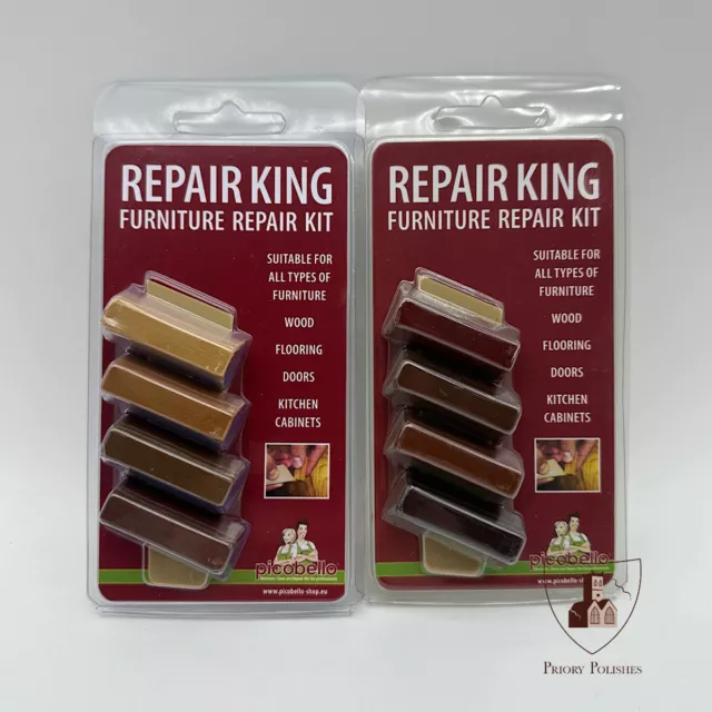 Repair King furniture Care Pack – Wax Filler Sticks – Medium or Dark – Free P&P