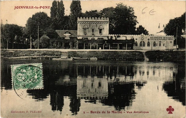 CPA JOINVILLE-le-PONT Bords de la Marne Artistic View (600001)