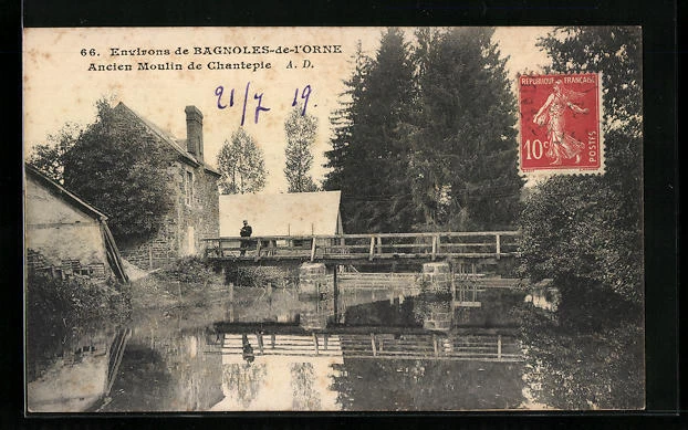 CPA Bagnoles-de l'Orne, old Moulin de Chantepie