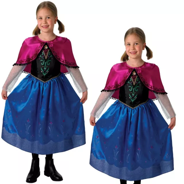 Rubie's Disney Frozen Anna Deluxe Fancy Dress Child Costume Large 7-8 Years