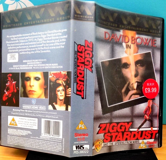DAVID BOWIE ZIGGY Stardust Spiders from Mars VHS FINAL CONCERT AS ZIGGY ...