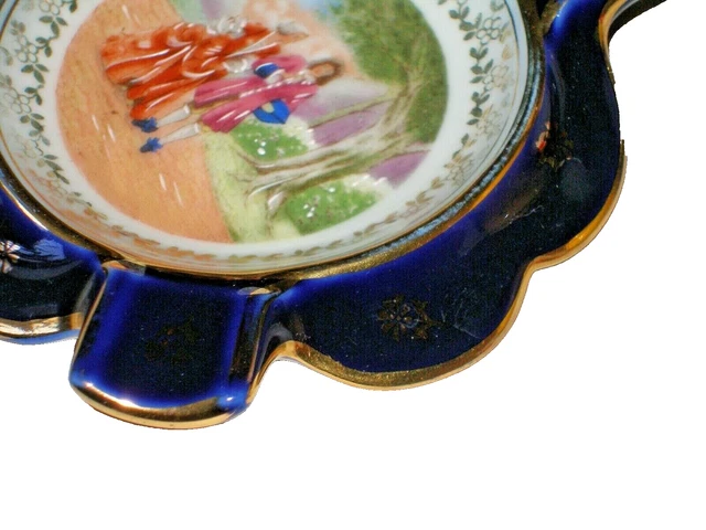 Pendentif Médaillon Ovale Bruno Mercier – Porcelaine De Limoges – Doré Or Fin, Vert, Noir, Blanc – Pièce Unique