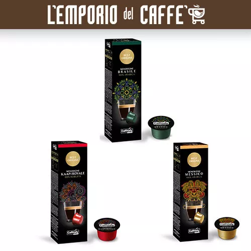 100 Capsule Caffe Caffitaly System Best Origin: Brasile, Kaapi Royale e Messico