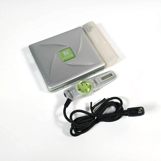 KENWOOD PORTABLE MINIDISC Player DMC-M33 MDLP w/ Remote Tested MD