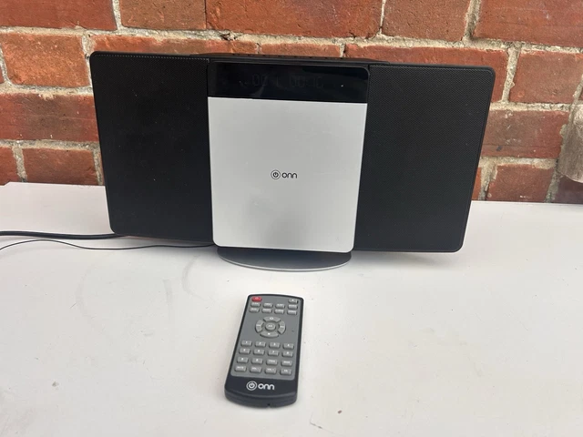 ONN FLAT CD Micro HiFi System VCM632 Vertical Cd Player Working w