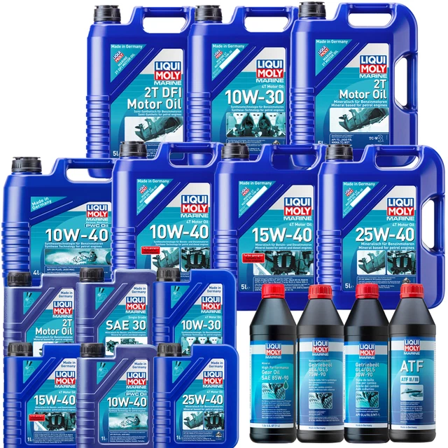 LIQUI MOLY MARINE Motoröl Getriebeöl Gear Oil 2T DFI 4T ATF SINGLE GRADE 110L EUR 20,72