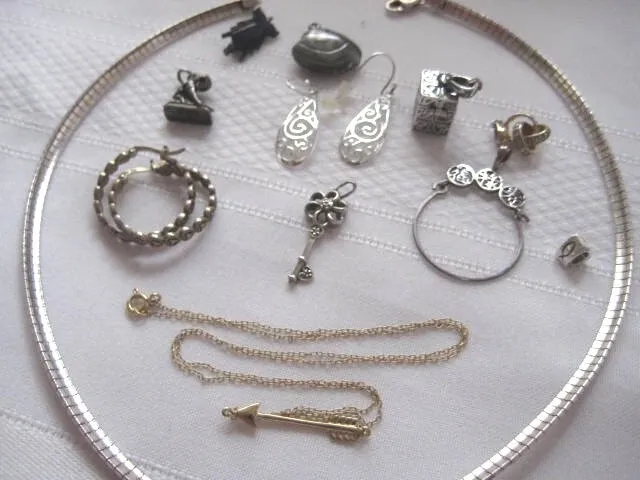 925 Sterling Silver Scrap or Not Jewelry Lot 44g