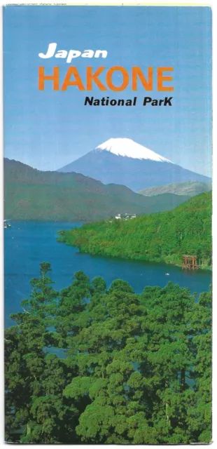 Vintage Japan Hakone National Park Travel Tourist Brochure 1970s