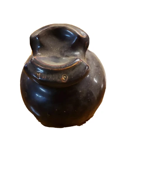 Antique LOCKE U.S.A Brown Porcelain Insulator