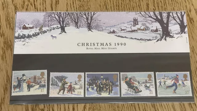 Royal Mail Mint Stamps Presentation Packs No 213 Christmas 1990