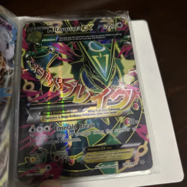 MEGA M Rayquaza EX (ULTRA RARE) 76/108 XY Roaring Skies Legendary Pokemon -  LP