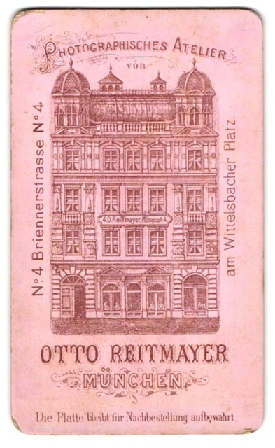 Fotografie Otto Reitmayer, München, Ansicht München, Blick auf die Front des At