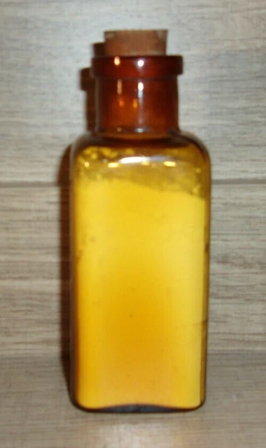 Antique 1890's? Amber Bottle John Wyeth & Brother J.W.&B Phila Medicine Pharmacy