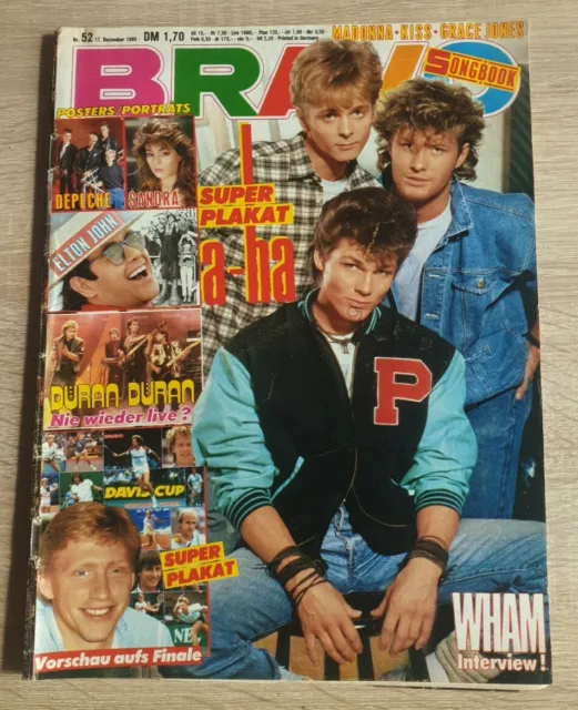 Bravo 52/1985 - a-ha - Pia Zadora - Sandra - AC/DC - Jennifer Rush - Duran Duran