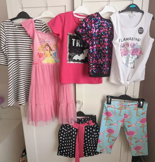 Girls Summer Clothes Bundle Age 5-6 Years  Dresses/Tops/ Shorts