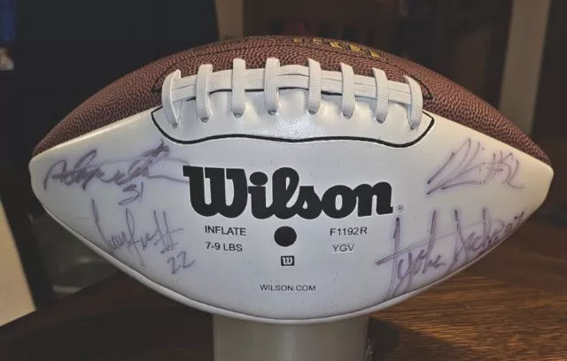 St. Louis Missouri Rams Team NFL Wilson Football Autographed 2002 2003 Signed