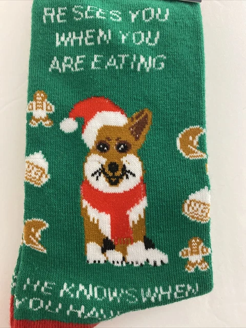 New Corgi Socks Dog Christmas Dress Men’s Shoe Size 6-12 Pembroke Welsh