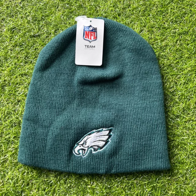 New Philadelphia Eagles NFL TEAM Brand Skull Cap Green CLASSIC Knit Beanie New Philadelphia Eagles NFL TEAM Brand Skull Cap Green CLASSIC Knit Beanie