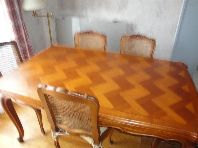 Table de Salon en Merisier et Noyer, Style Rest