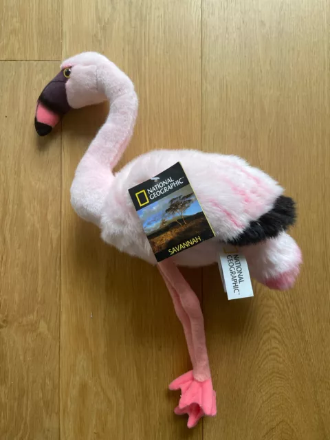 National Geographic Lelly Savannah Plush Pink Flamingo 45cm BRAND NEW WITH TAGS