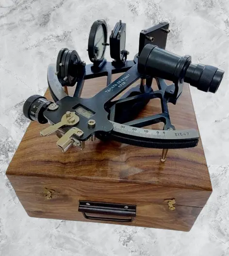 Premium Nautical Aluminium 9" Sextant -Working & Beautifully Black Powder Coated