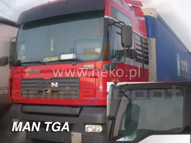 Windabweiser MAN TGA TGL TGM TGX TGS 2001-heute 2-tlg HEKO dunkel Regenabweiser