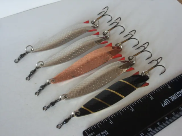 VINTAGE FISHING TACKLE, ABU Sweden Toby lures 4g, Sea Trout Salmon