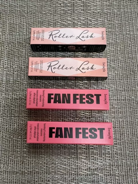 Benefit 4 Mini Mascara Reiseset 2x Roller Wimpern 3g & 2x Fanfest 3g