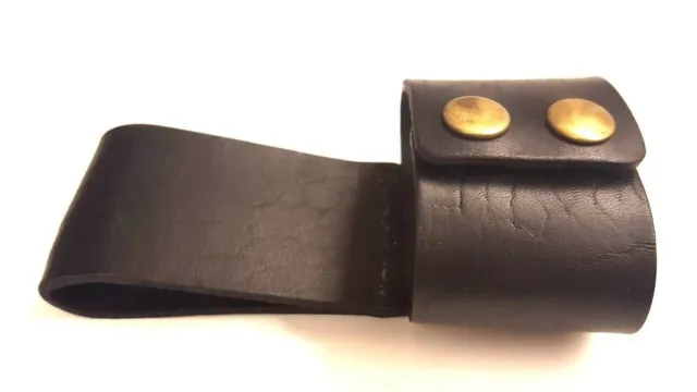 Axe Belt Holder Sheath for Axe or Hatchet Black Leather Construction 2