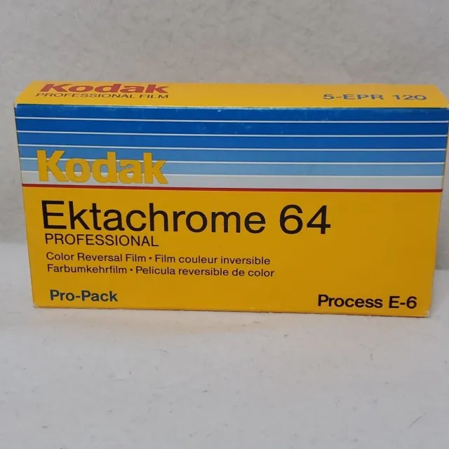 Película de reversión Kodak Ektachrome 64 EPR120 64 ISO 5 rollos caducó 1994 sin abrir