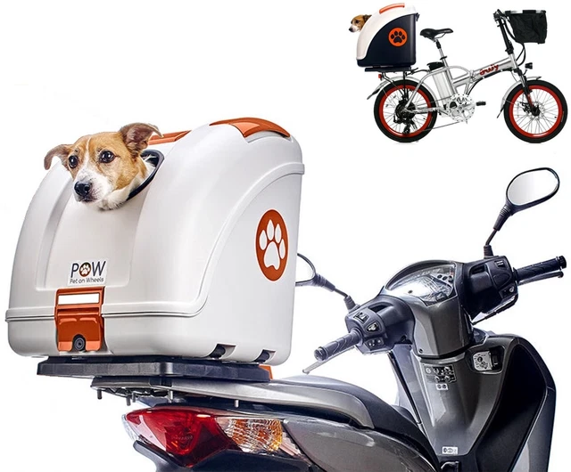 POW baul maleta de moto scooter bici coche para el transporte perro gato mascota