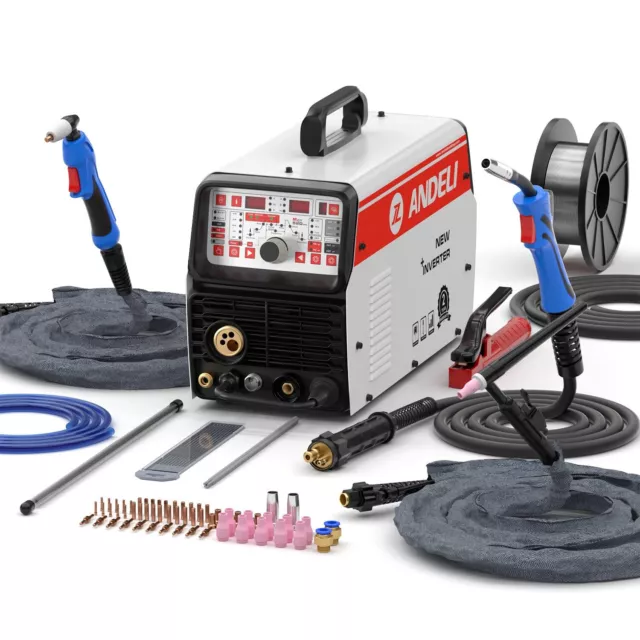 220V MCT-520DPL MIG TIG CUT COLD & MMA Welding and Flux Welding without Gas 5...