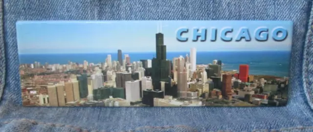 Skyline Chicago Illinois Magnet Souvenir Refrigerator MB9