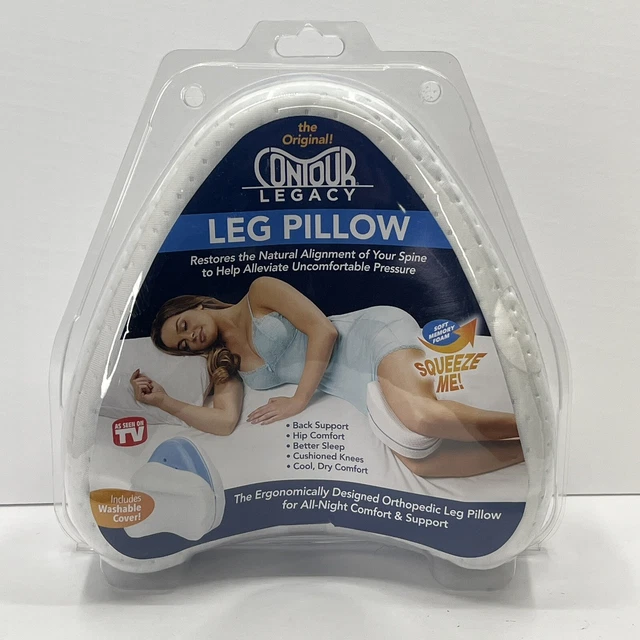 Almohada para piernas Contour Legacy reduce la presión en la espalda baja rodillas embarazo TOTALMENTE NUEVA