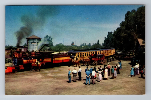 Ghost Town CA-California, Ghost Town & Calico RR, Vintage Postcard