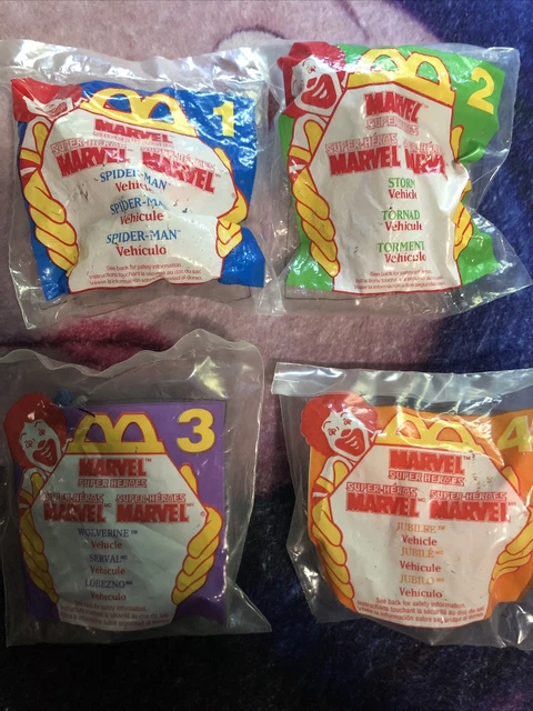 Figurine Vintage Spider-Man De Burger King 1996, Série Happy Meal, Collection