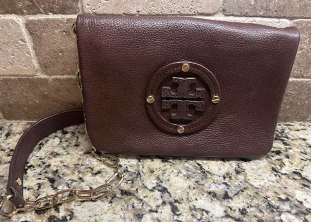 Tory Burch Bombe Reva Snake Embossed Leather Clutch - LabelCentric