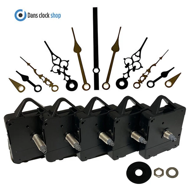 Quartz Clock Movement Replacement Mechanism - Baitu 9168 Compatible, Black, 2025