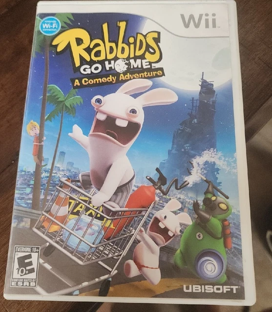 RABBIDS GO HOME (Nintendo Wii, 2009) Fun Retro Game. Nintendo Wii